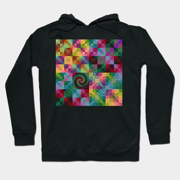 Fractal patchwork Hoodie by krinichnaya